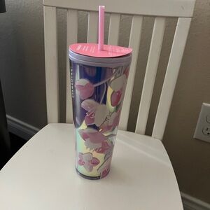 Starbucks Purple Floral Tumbler